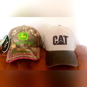 Ladies John Deere hat and unisex CAT hat
